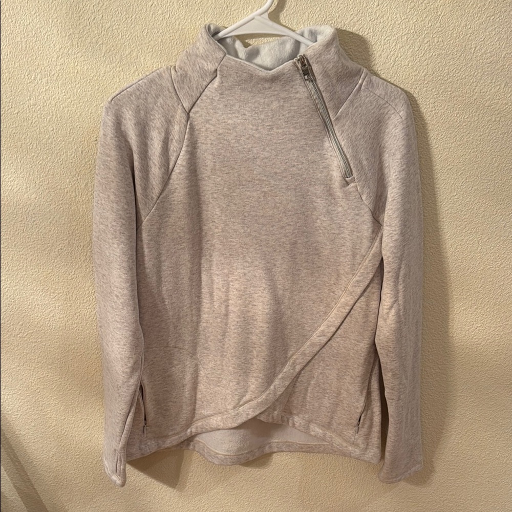 Women’s 90 Degrees by Reflex Sweater with Asymmetrical Zip, Size M, New